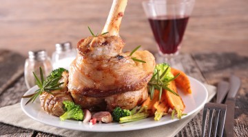 Gigot d'agneau et vin