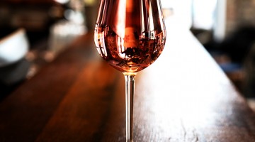 Verre de vin rosé